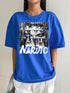 Oversized Naruto Tee: Black, Loose Fit, Anime Graphic