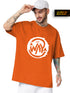 Trendy Orange Oversized T-Shirt for Men