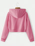 BlackPink Lisa Design: Pink Crop Top Hoodies for Women