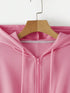 BlackPink Lisa Design: Pink Crop Top Hoodies for Women