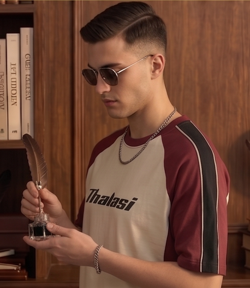 Men Cotton Raglane Aesthetic Oversized T shirts for Men