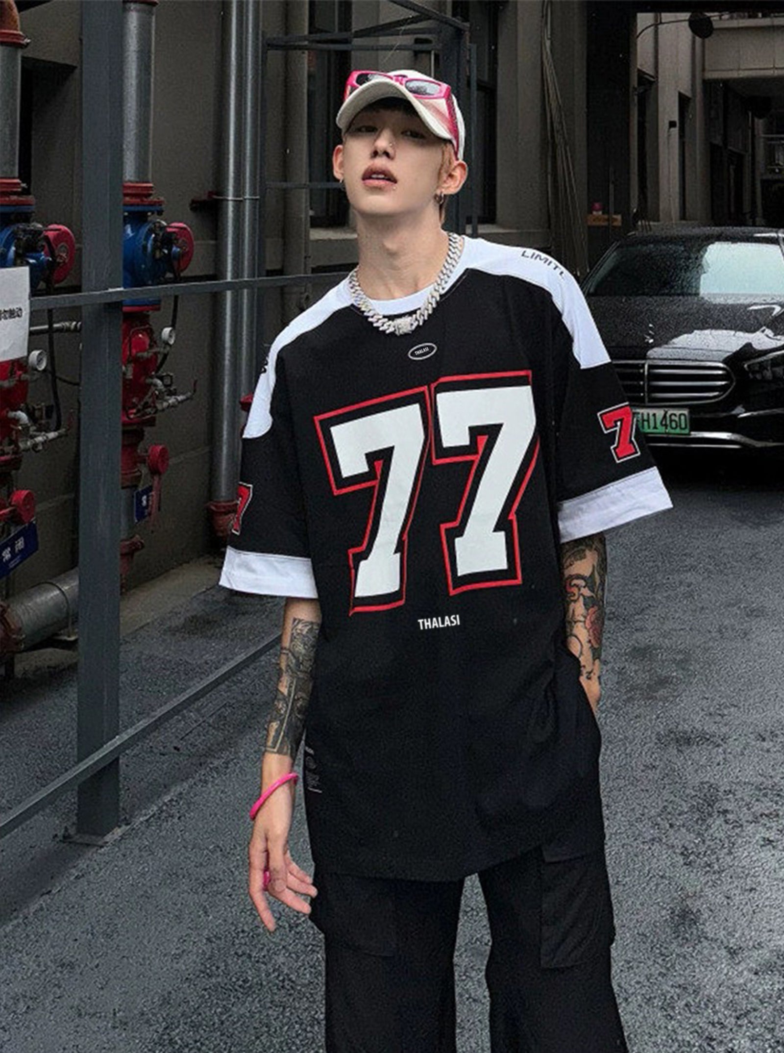 Shop THALASI Tiger Back Printed Oversized T-Shirts for Men 100