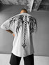 THALASI Men Cotton Wings Printed Aesthetic Oversized Tshirt for Men