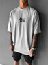 THALASI Men Cotton Wings Printed Aesthetic Oversized Tshirt for Men