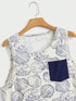 Thalasi Men's Printed 100% Cotton Regular Fit Vest for Mens