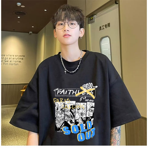Trendy Printed: Men's SoldOut Printed Oversized T-shirt